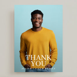 College Foto Afstuderen Afstuderen Bedankkaart