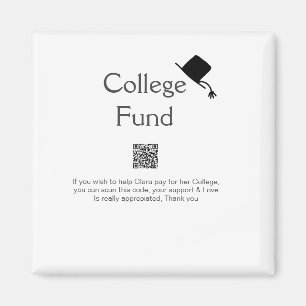 College fund scan QR details toevoegen afstuderen Magneet