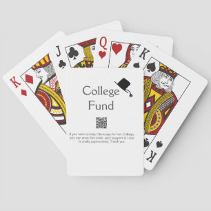 College fund scan QR details toevoegen afstuderen Pokerkaarten