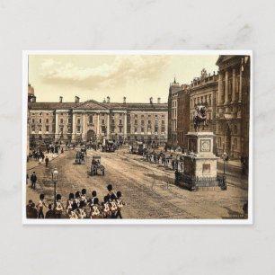 College Green. Dublin. Co. Dublin, Ierland klassie Briefkaart