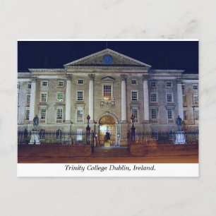 College Green entrance Trinity College Dublin Briefkaart