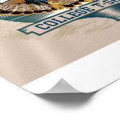 College: Hawk Logo Poster (Hoek)