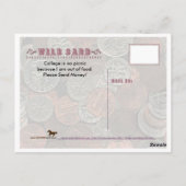 College is no Picnic Briefkaart (Achterkant)