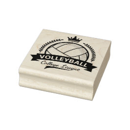 College League Volleybal Rubber Stamp Rubberstempel