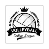 College League Volleybal Rubber Stamp Rubberstempel (Afrduk)