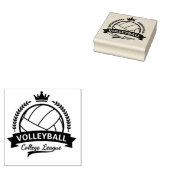 College league Volleybal rubber stempel (Gestempeld)