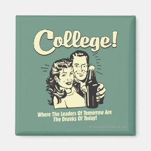 College: Leiders Drink Morgen vandaag Magneet