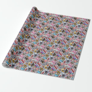 College Leuk, Kleurrijk  Patroon Cadeaupapier