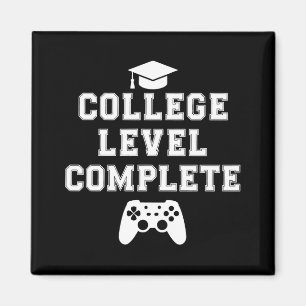 College Level Complete Afstuderen Gamer Gaming Magneet