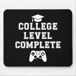 College Level Complete Afstuderen Gamer Gaming Muismat