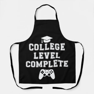 College Level Complete Afstuderen Gamer Gaming Schort