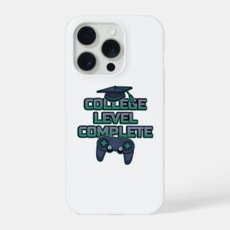 College Level Complete Gamer Graduation Neon iPhone 15 Pro Hoesje
