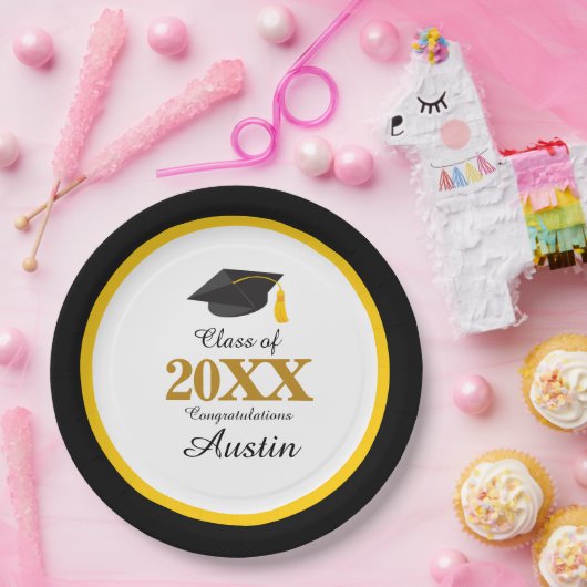 College of middelbare school Afstuderen Papieren Bordje (Feest)