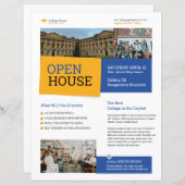 College Open House Flyer Template (Voorkant / Achterkant)