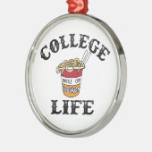 College Ramen Metalen Ornament (Links)