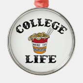 College Ramen Metalen Ornament (Voorkant)