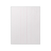 College Rule Roze Gelijnd Papier Landschap 11 x 8, Notitieblok (Gedraaid)