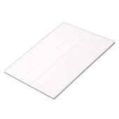 College Rule Roze Gelijnd Papier Landschap 11 x 8, Notitieblok (Schuin)