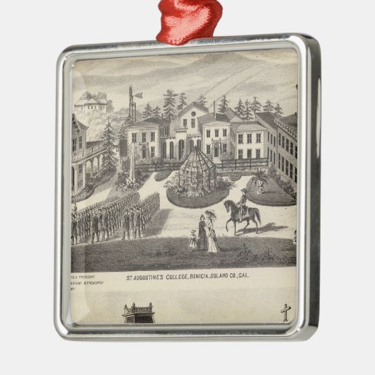 College, school, Benicia Metalen Ornament (Links)