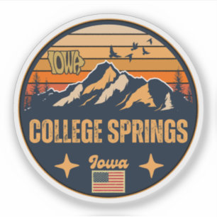 College Springs, Iowa, Verenigde Staten Sticker
