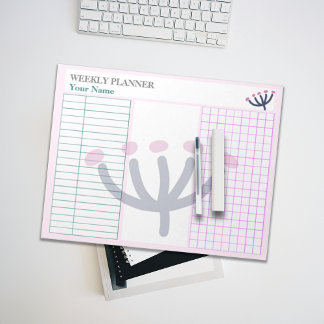 College Stationery Roze Mimosa Aanpassen Planner Notitieblok
