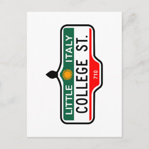 College Street, Toronto Street Sign Briefkaart