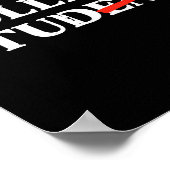 College Stud Student Funny Humor University Party Poster (Hoek)