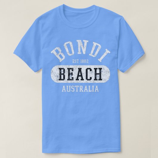 College Style Bondi Beach Australia Desig T-shirt (Design voorkant)