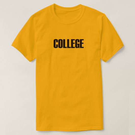 College T-shirt (Design voorkant)
