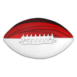 College Team Kleuren Rood/Zwart/Wit Voetbal American Football