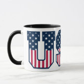 College USA Font Red White Blue Stars And Stripes Mok (Links)