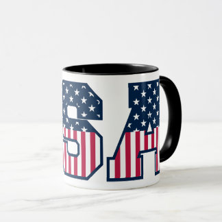 College USA Font Red White Blue Stars And Stripes Mok