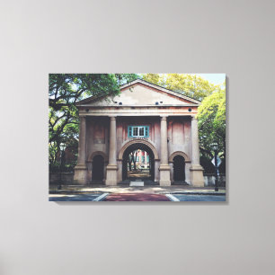 College van Charleston Canvas Afdruk