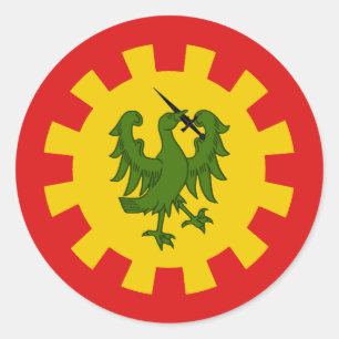College van Sint Christina Bevolkingsbadge Ronde Sticker