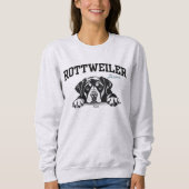 College Varsity Script Rottweiler Mama Hondenliefh Trui (Voorkant)