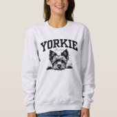 College Varsity Style Script Yorkie Mama Trui (Voorkant)