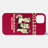 College: Wat gebeurt er op schooldagen? Case-Mate iPhone Case (Achterkant (horizontaal))