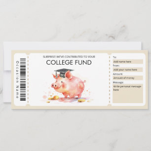Collegefonds Cadeaubon, Collegespaarplan Kaart