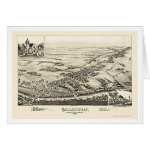 Collegeville, carte panoramique de PA - 1894