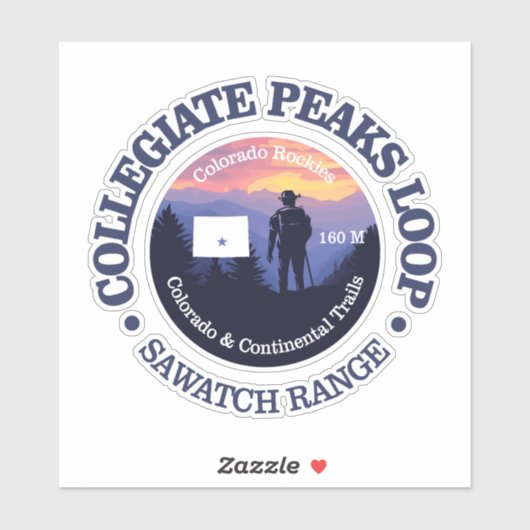 Collegiale pieken (rd2) sticker (Vel)