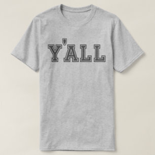Collegiate Y'all (Donker op licht) T-shirt