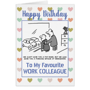 Collègue de travail de joyeux anniversaire