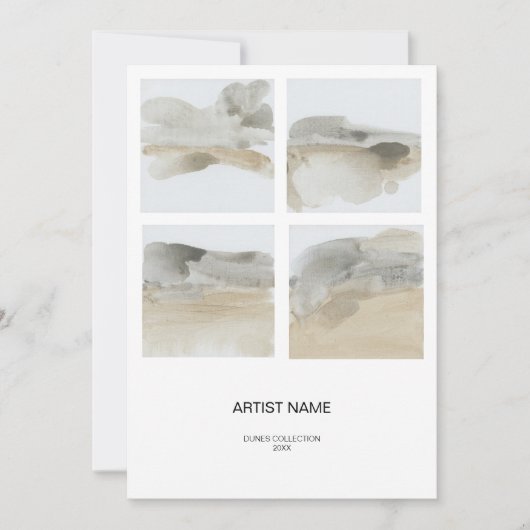 Coller l'image Modèle de la carte d'artiste (Devant)