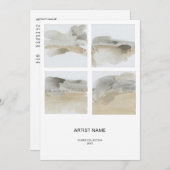 Coller l'image Modèle de la carte d'artiste (Devant / Derrière)