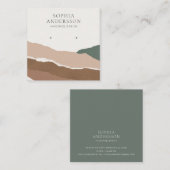 Coller une carte d'affichage de paysage abstraite (Devant / Derrière)