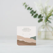 Coller une carte d'affichage de paysage abstraite (Debout devant)