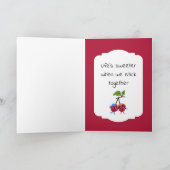 Collés Ensemble Jolie Carte de la Saint-Valentin C (Intérieur)