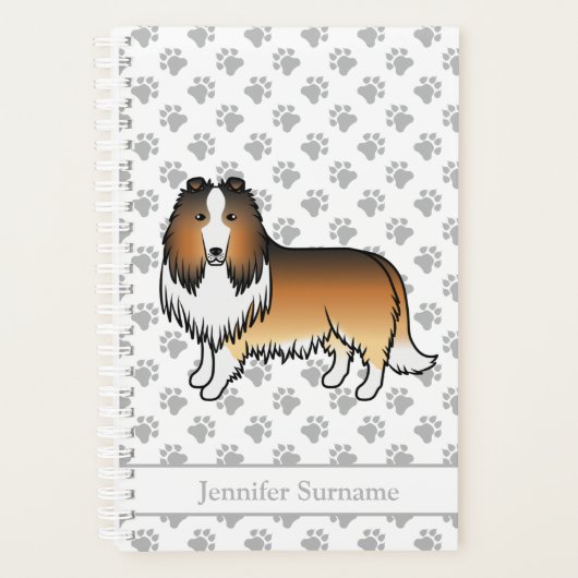 Colley Rough Sable Mignon Chien de Dessin Animé & (Devant)
