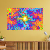 Colliding Dweeb Ballz Psychedelic Canvas Afdruk (Insitu (Woonkamer))