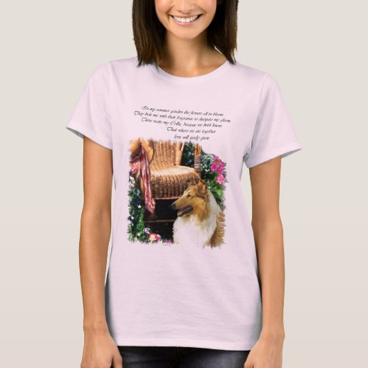 Collie Art Gifts Rough Sable T-shirt (Voorkant)